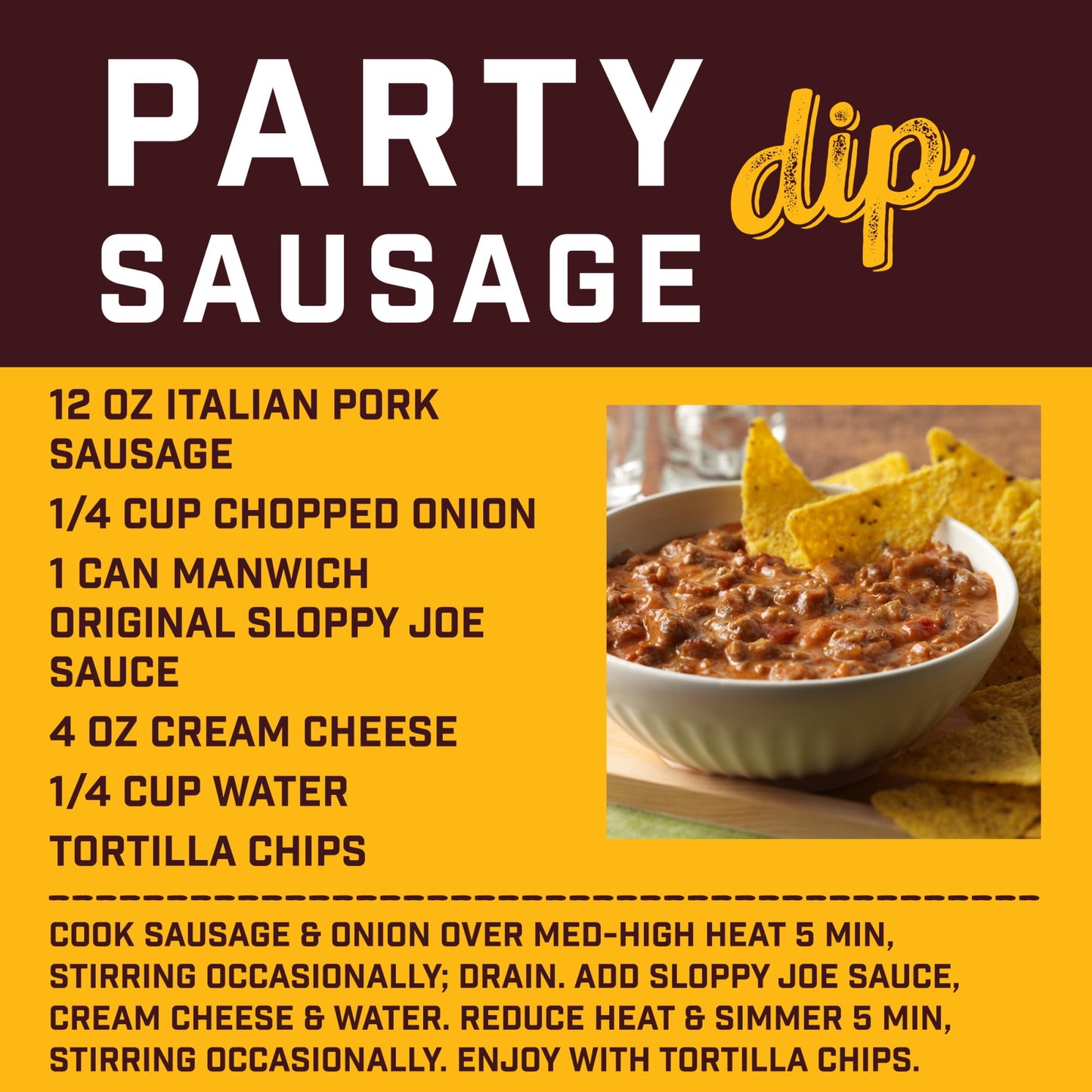 Manwich Original Sloppy Joe Sauce, Canned Sauce, 15 oz (Pack of 4)