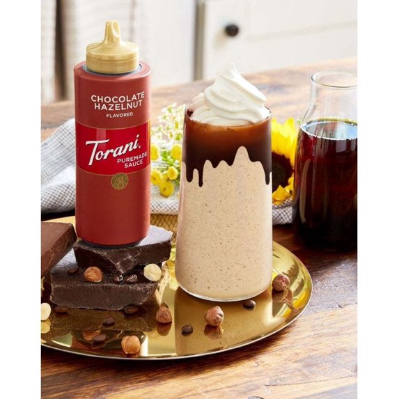 Torani Chocolate Hazelnut Sauce 16.5 oz. Pack of 2