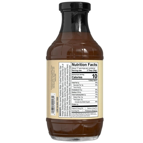 G Hughes Smokehouse Sugar-Free BBQ Sauce, Original, 18 oz (Pack of 4)