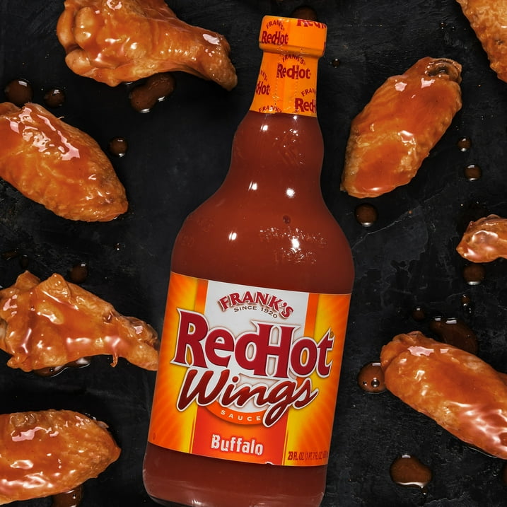 Frank's RedHot Kosher Buffalo Wings Hot Sauce, 23 fl oz Bottle (Pack of 2)
