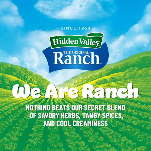 Hidden Valley Original Ranch Salad Dressing and Topping, 52 fl oz, Pack of 4
