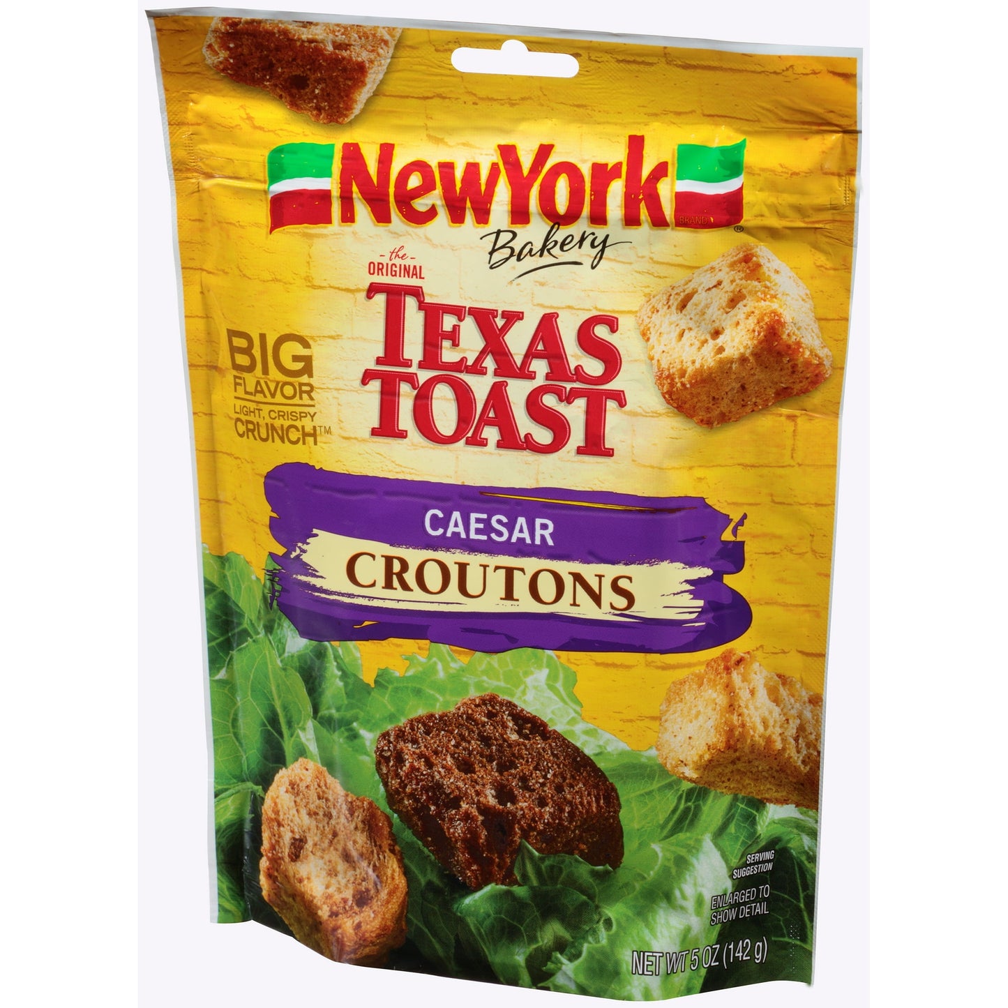 New York Bakery Texas Toast Caesar Croutons, 5 oz Bag (Pack of 4)