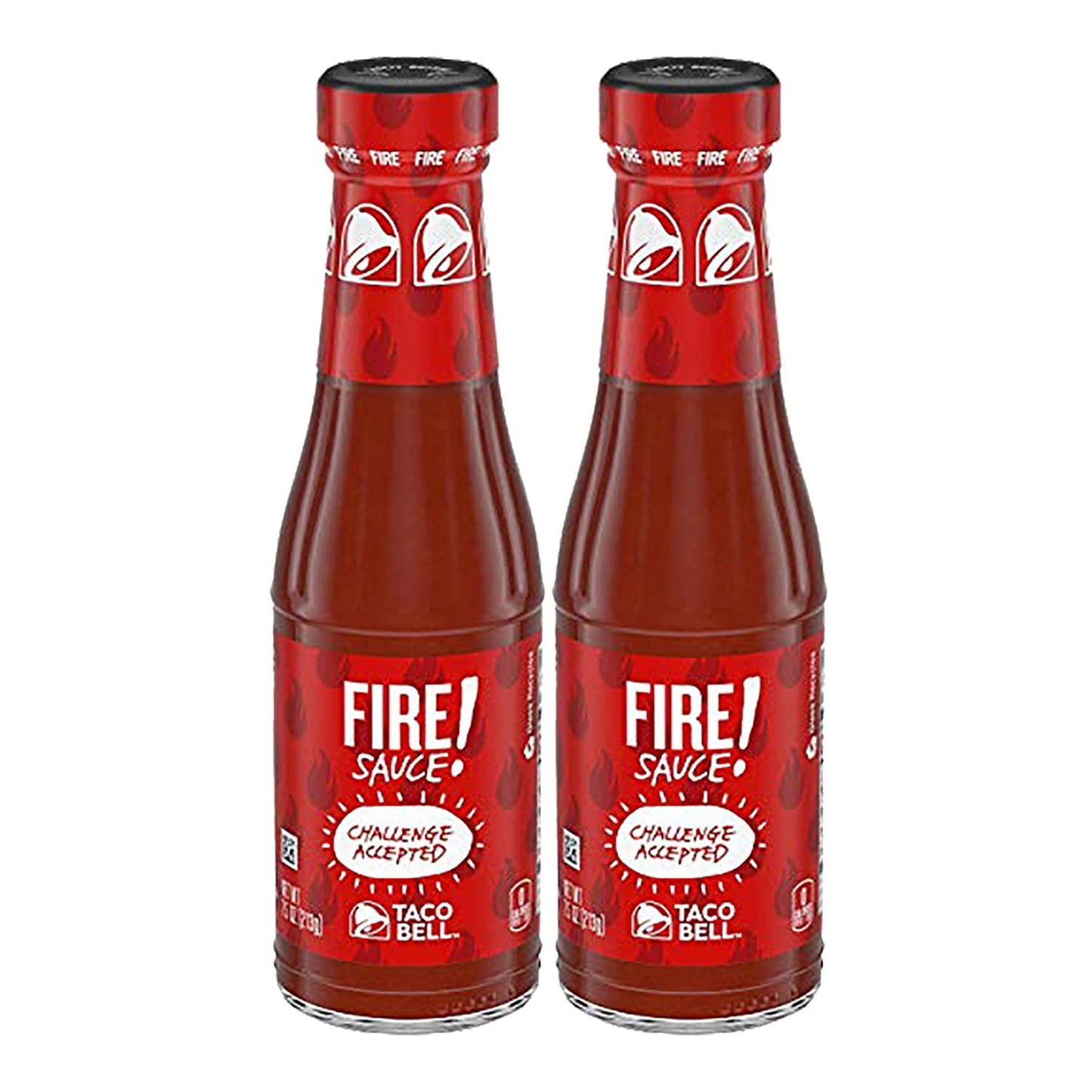 Taco Bell Fire Sauce, 7.5 oz Bottle ( Pack of 2)