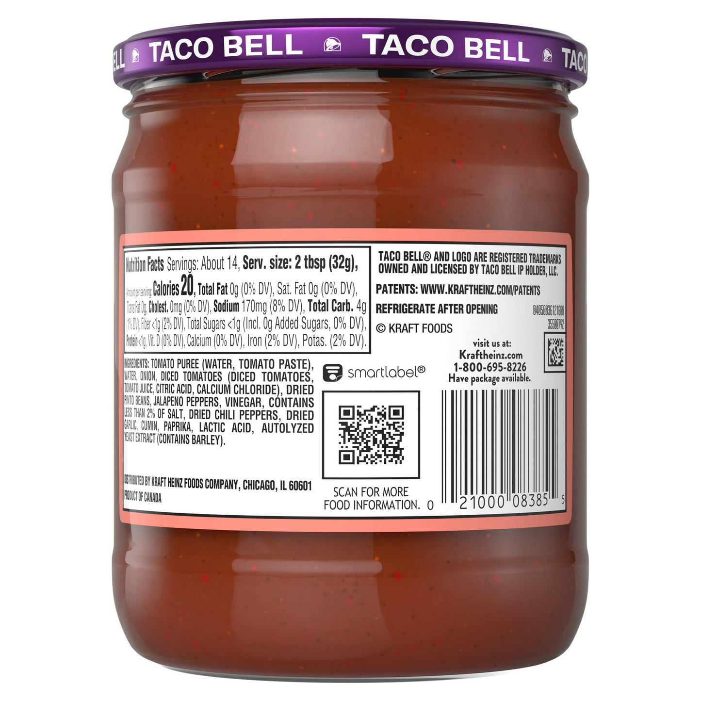 Taco Bell Saucy Mexican Style Pizza Cravings Dip, 15.7 oz Jar (Pack of 2)