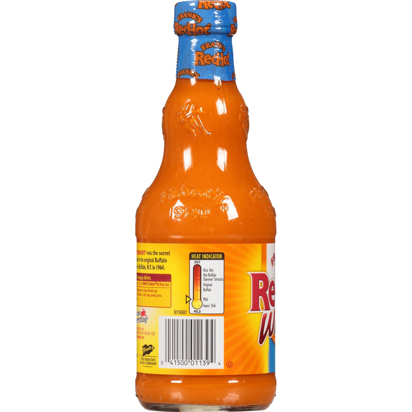 Frank's RedHot Kosher Mild Wings Hot Sauce, 12 fl oz Bottle (Pack of 4)