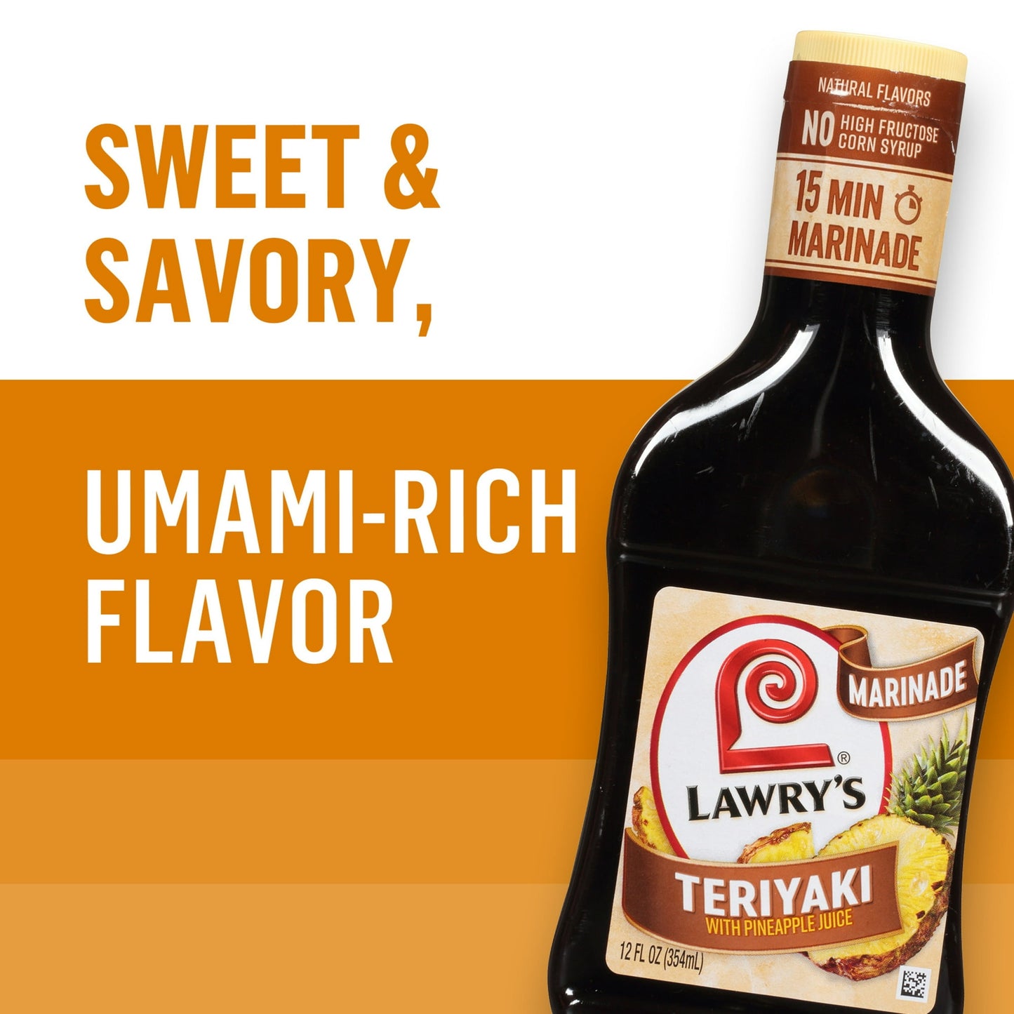 Lawry's, Teriyaki with Pineapple Juice Marinade & Sauce, 12oz Bottle (Pack of 3)