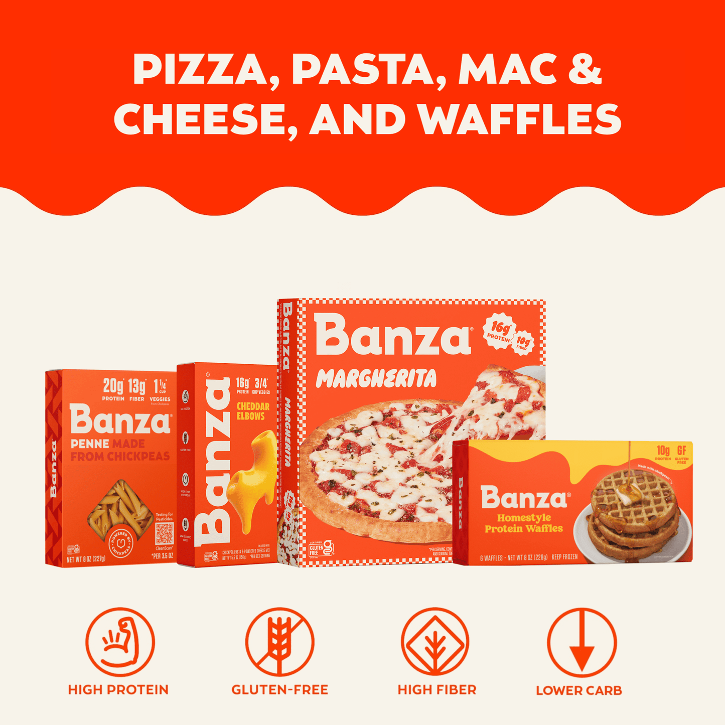 Banza Cavatappi Pasta from Chickpeas Noodles, 8oz (Pack of 2)