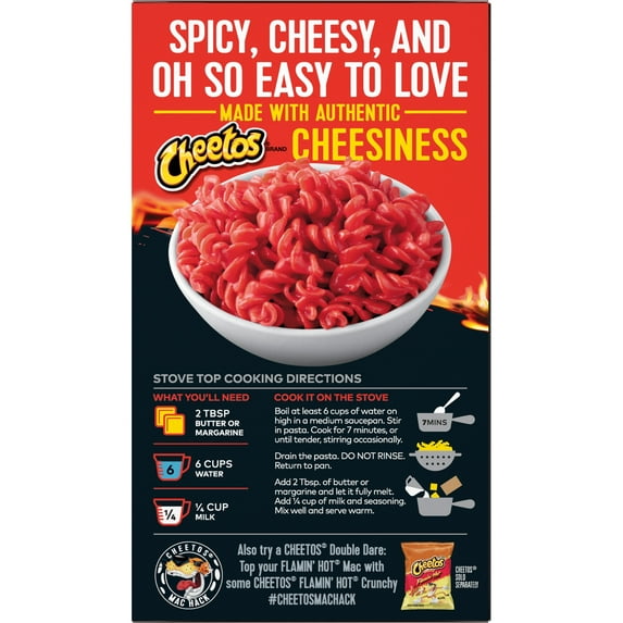 Cheetos Mac 'N Cheese, Flamin' Hot Flavor, 5.9 oz Box (Pack of 4)