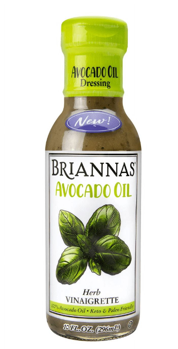 BRIANNAS Avocado Oil Herb Vinaigrette, 10 fl oz (Pack of 2)