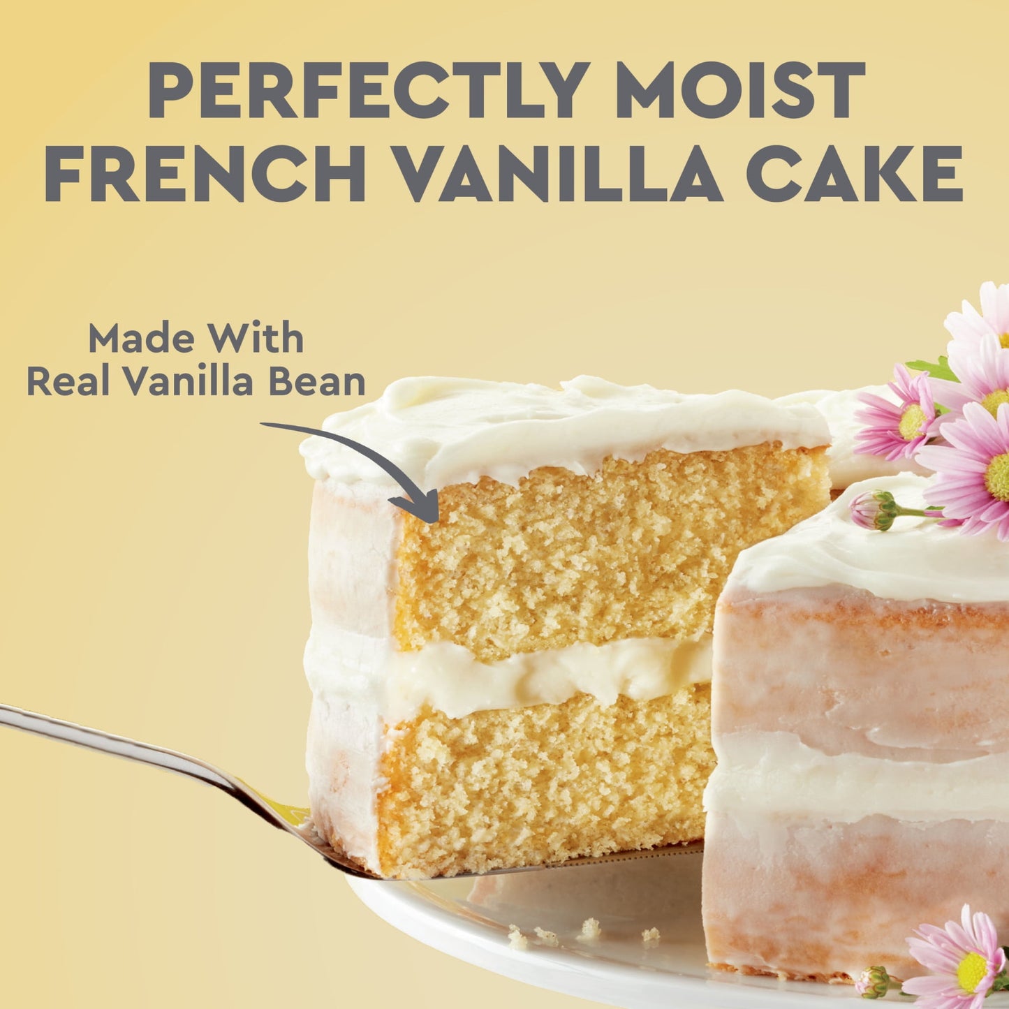 Duncan Hines Signature Perfectly Moist French Vanilla Cake Mix, 15.25 oz, Pack of 2