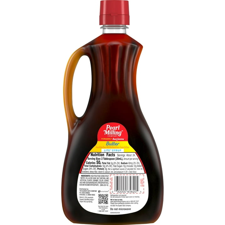 Pearl Milling Company Butter Light Syrup, 24oz, Bottle, Pack of 4