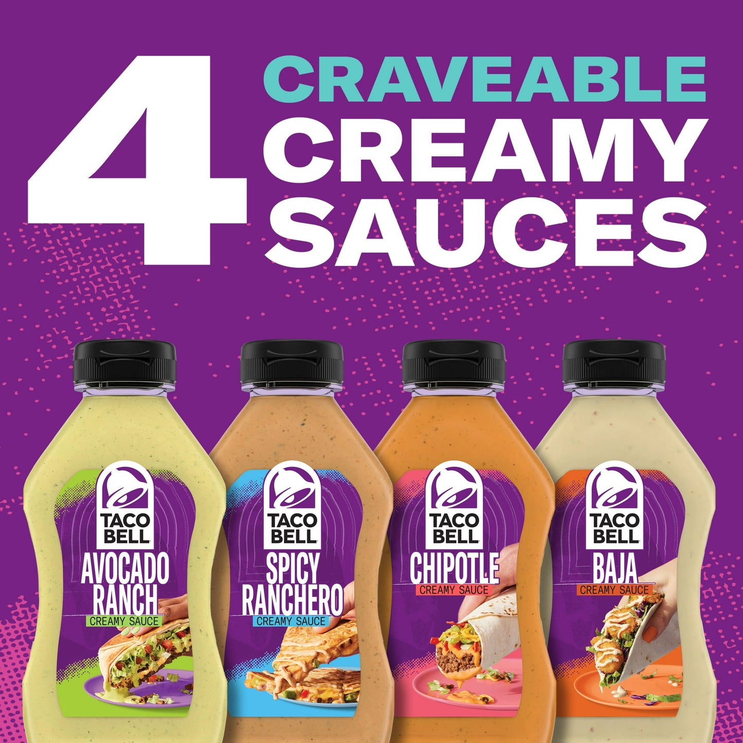 Taco Bell Creamy Avocado Ranch Sauce, 12 fl. oz. (Pack of 2)