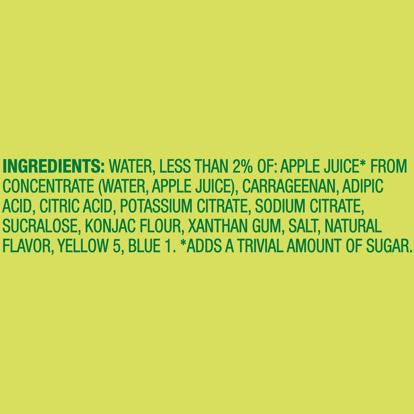 Snack Pack Zero Sugar Lemon Lime Flavored Low Calorie Juicy Gels, 3.25 oz. 4-Count, Pack of 2