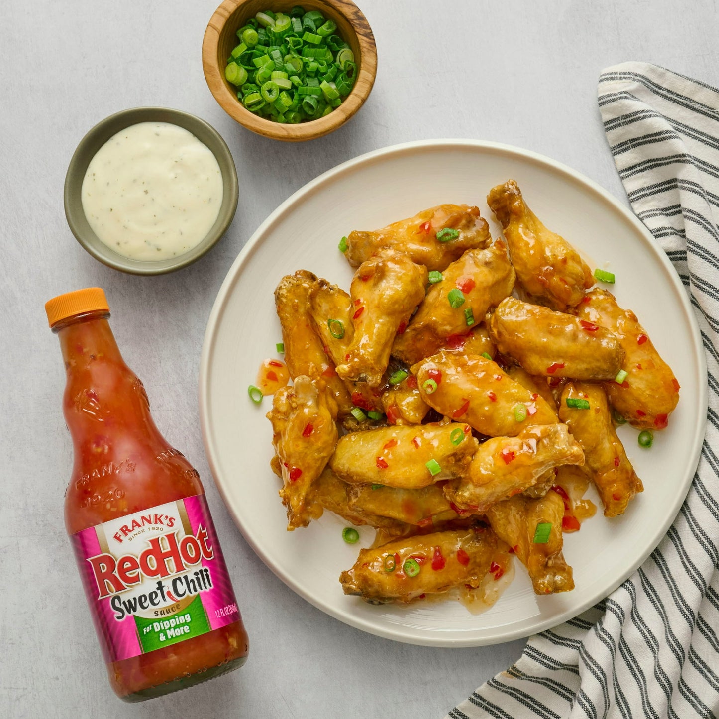 Frank's RedHot Sweet Chili Hot Sauce, 12 fl oz Bottle (Pack of 4)