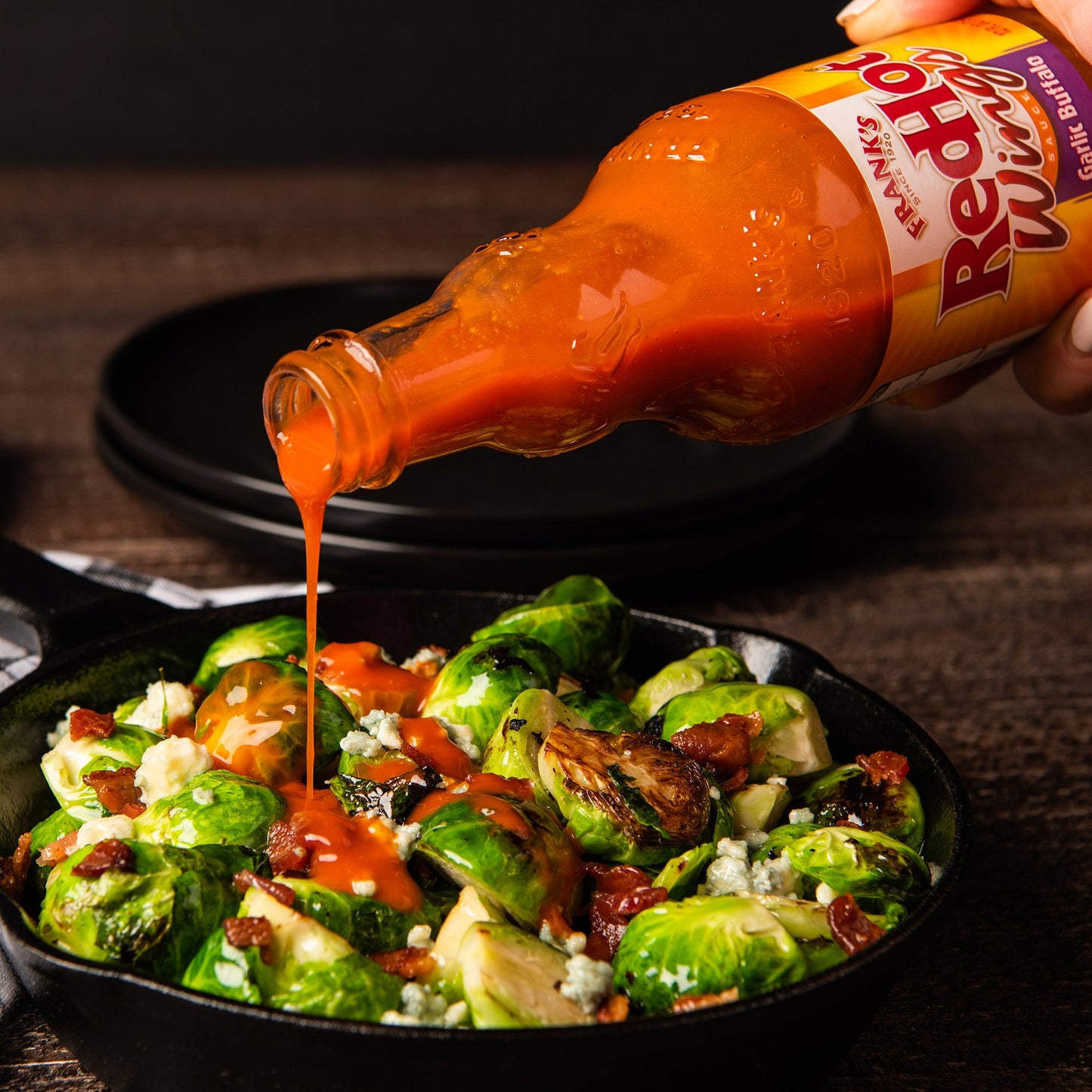 Frank's RedHot Garlic Buffalo Wings Hot Sauce, 12 fl oz (Pack of 2)