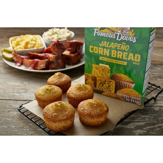 Famous Dave's Jalapeno Cornbread Mix, 15 oz (Pack of 2)