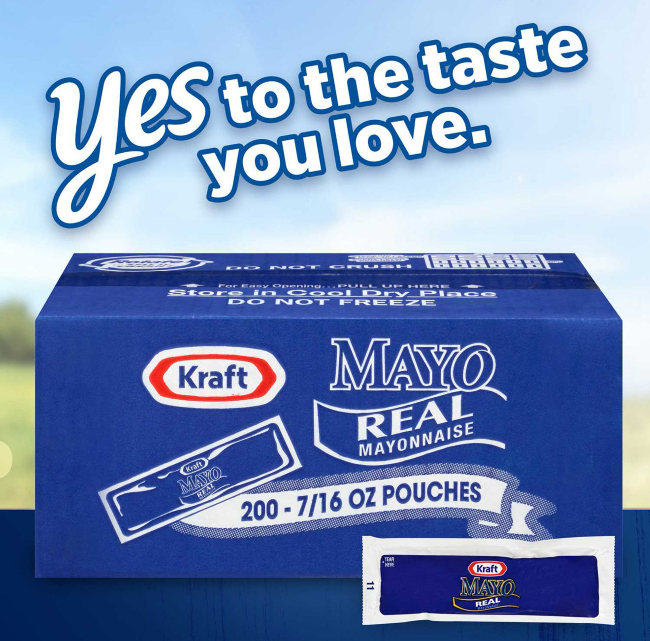 Kraft Real Mayo Packets, 7/16oz (200 Packets)