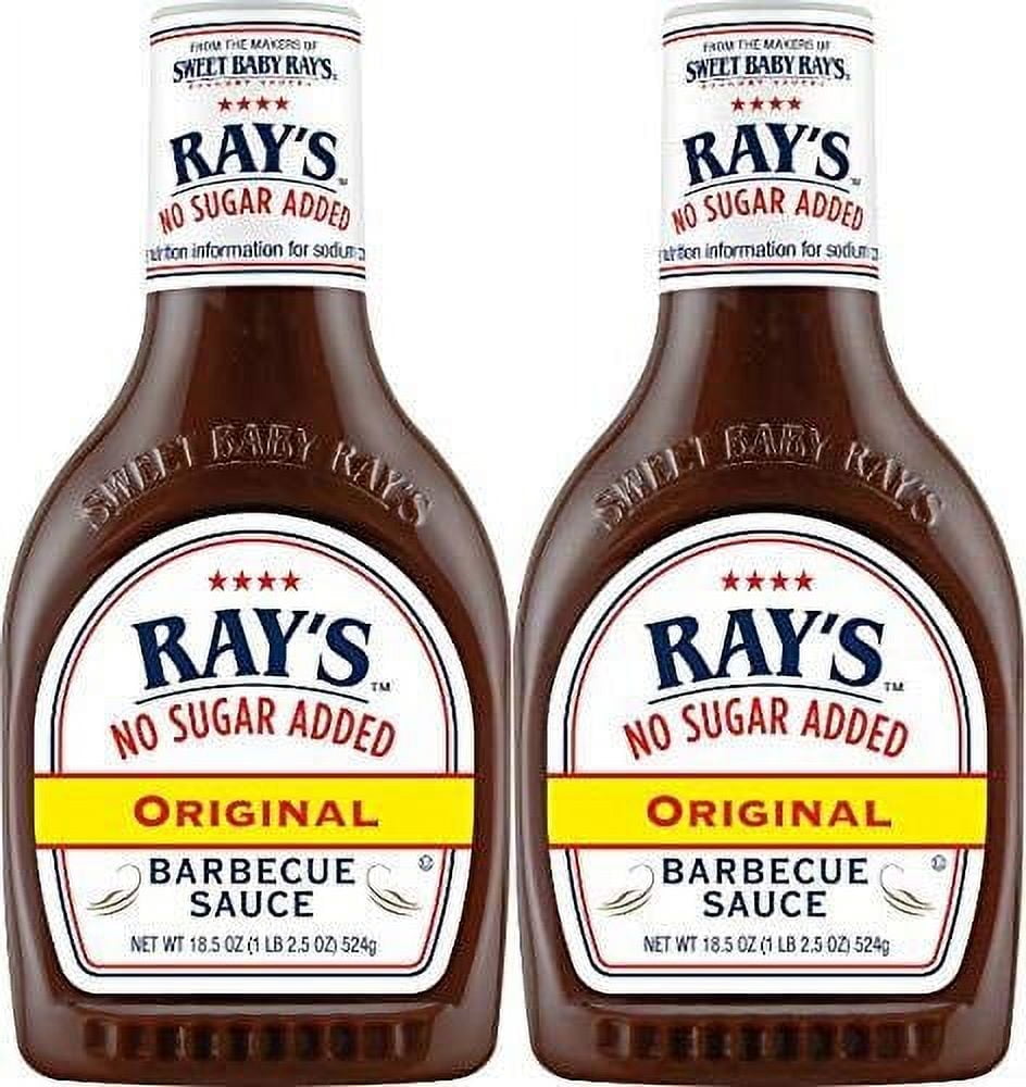 Sweet Baby Rays No Sugar Added Original Barbecue Sauce 18.5oz Pack of 2