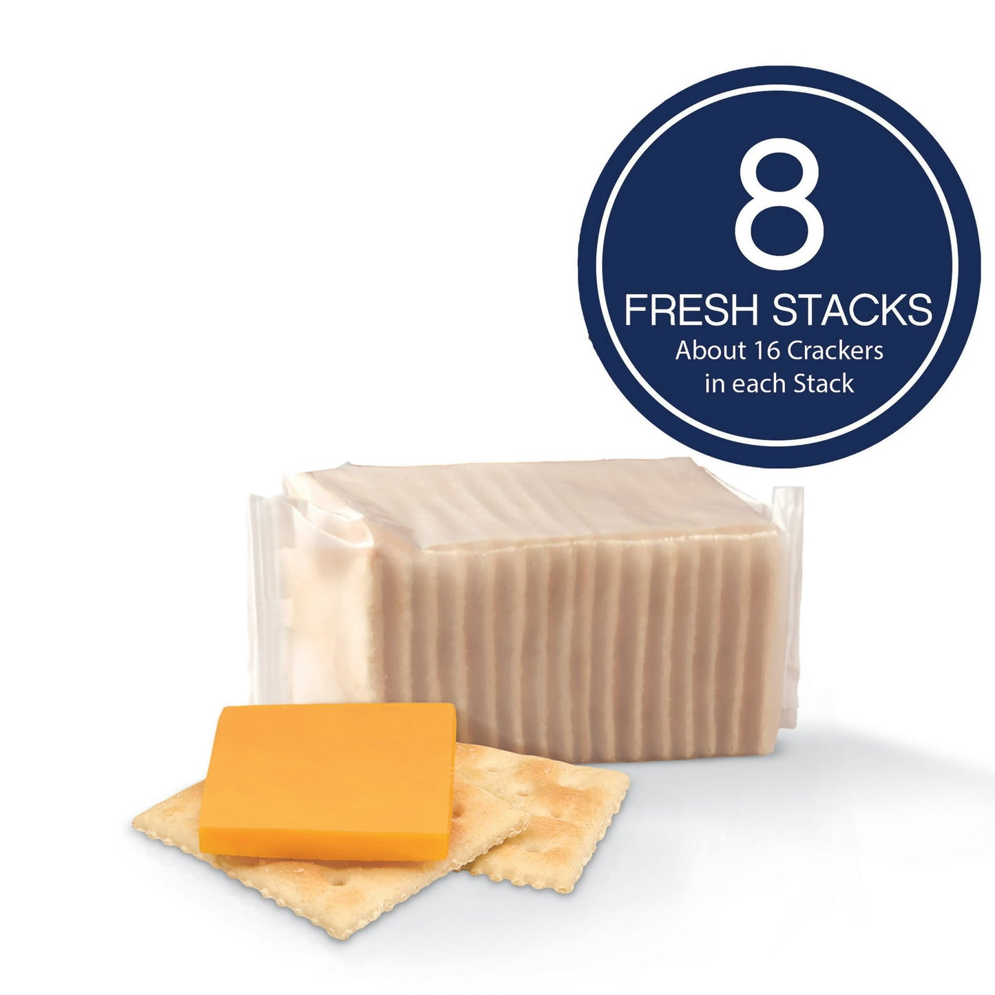 Premium Fresh Stacks Original Saltine Crackers, Travel Snacks, 13.6 oz (Pack of 4)