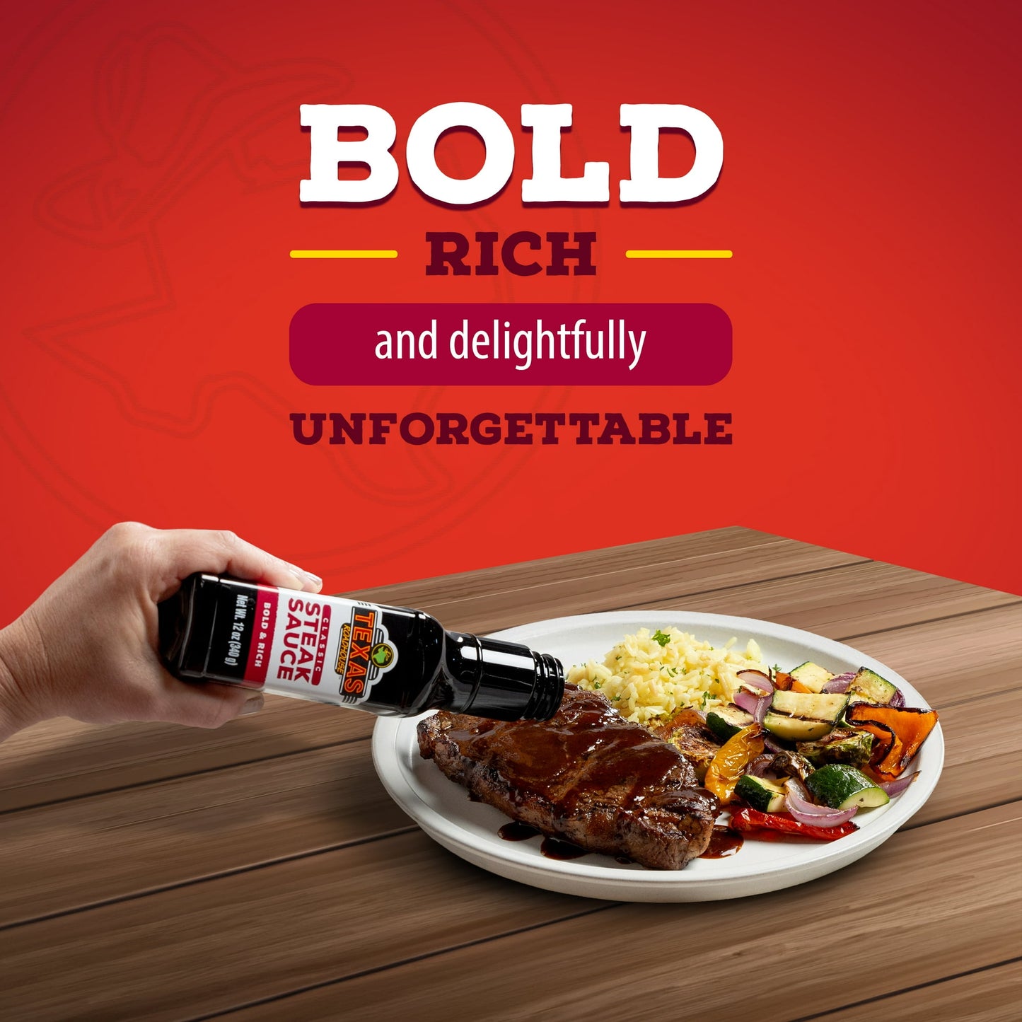 Texas Roadhouse Classic Steak Sauce, Bold & Rich, 3-Pack 12 fl. oz. Bottles