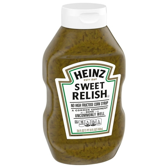 Heinz Sweet Relish, 26 fl oz Bottle (Pack of 4)