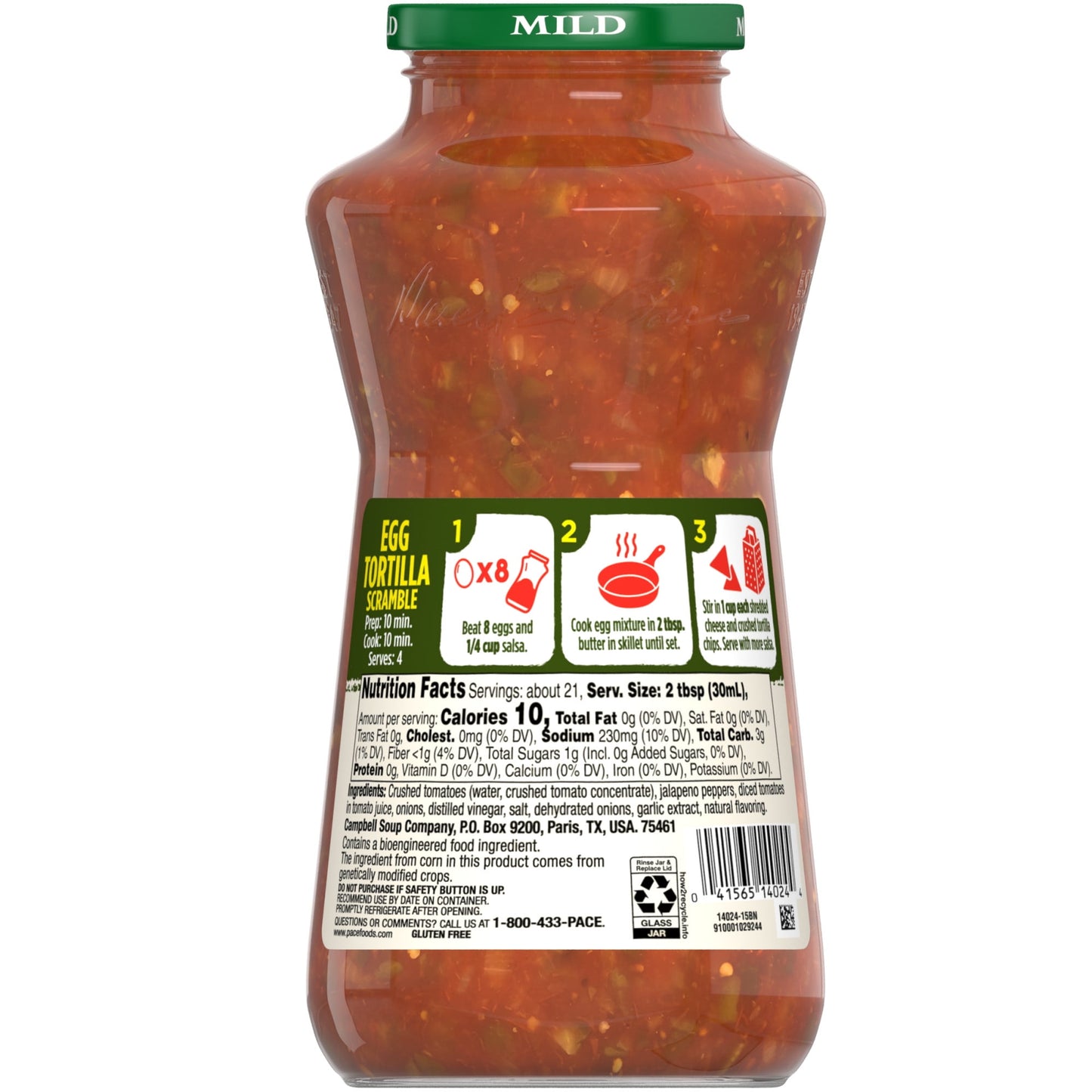 Pace Chunky Salsa Mild 24 oz. Jar (Pack of 4)