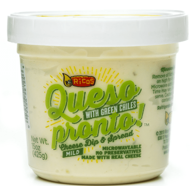 Ricos® Queso Pronto Mild Cheese Dip & Spread with Green Chiles, 15 oz (Pack of 4)