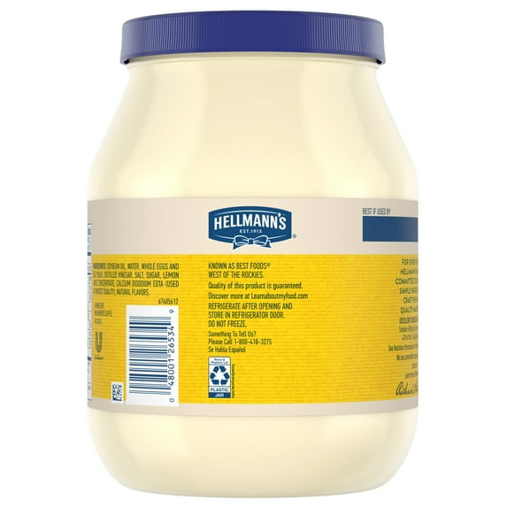 Hellmann's Real Mayonnaise Hellmann's Real Mayonnaise - 64 fl. oz.