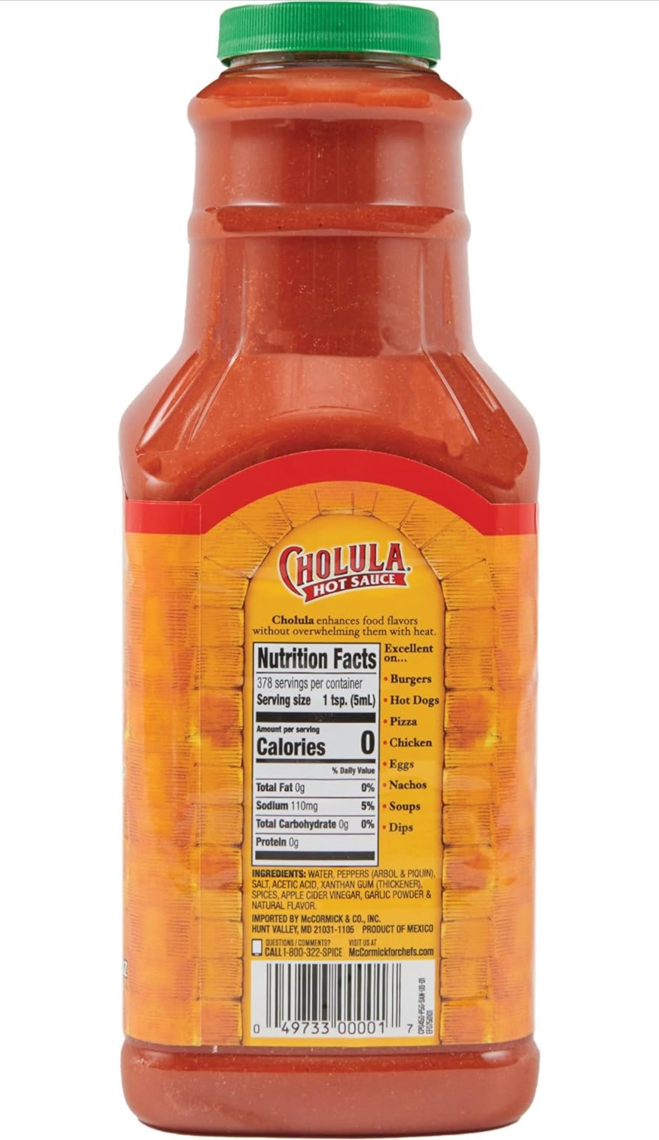 Cholula Original Hot Sauce, 64 fl oz
