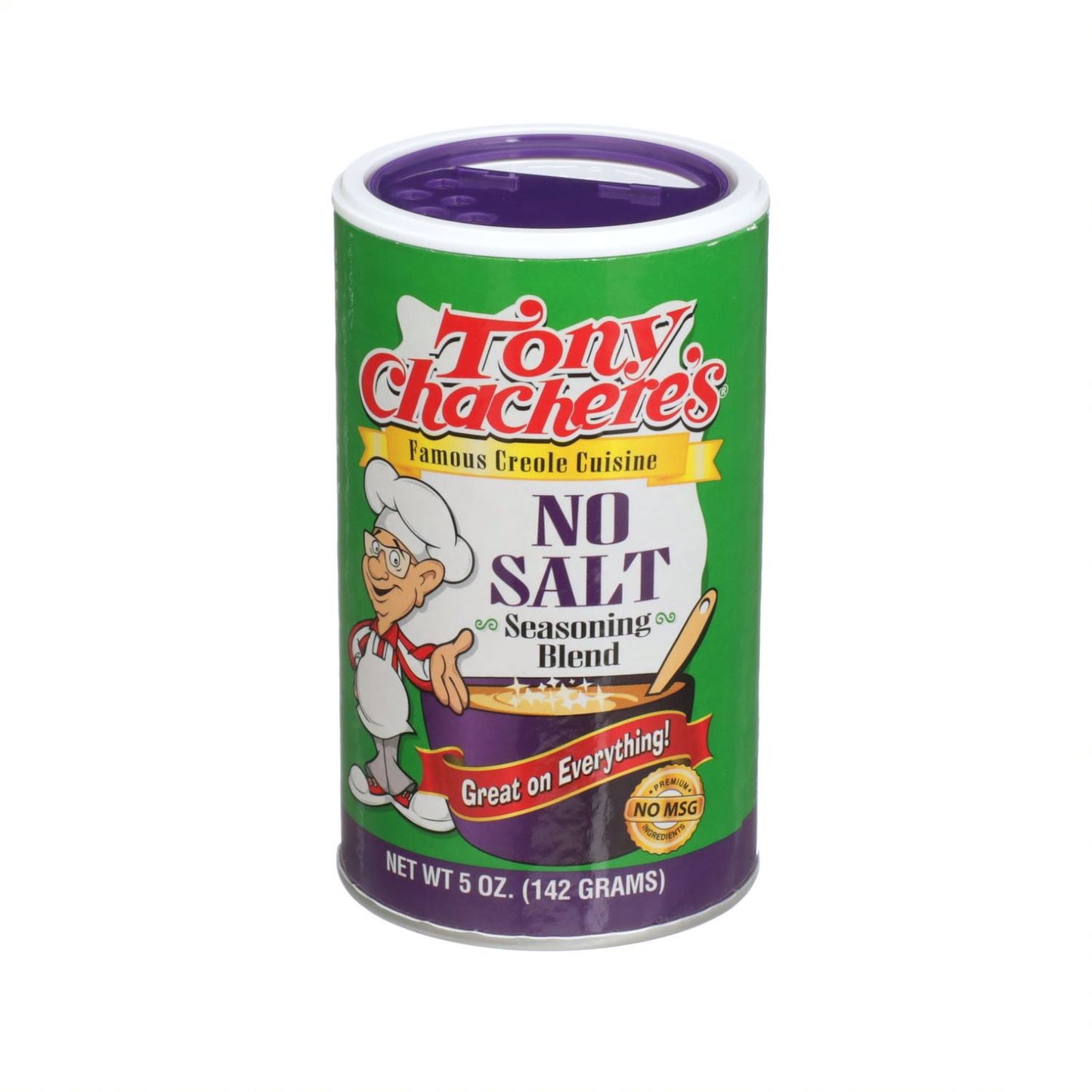 Tony Chachere's No Salt Seasoning Blend, 5 oz (Pack of 4)