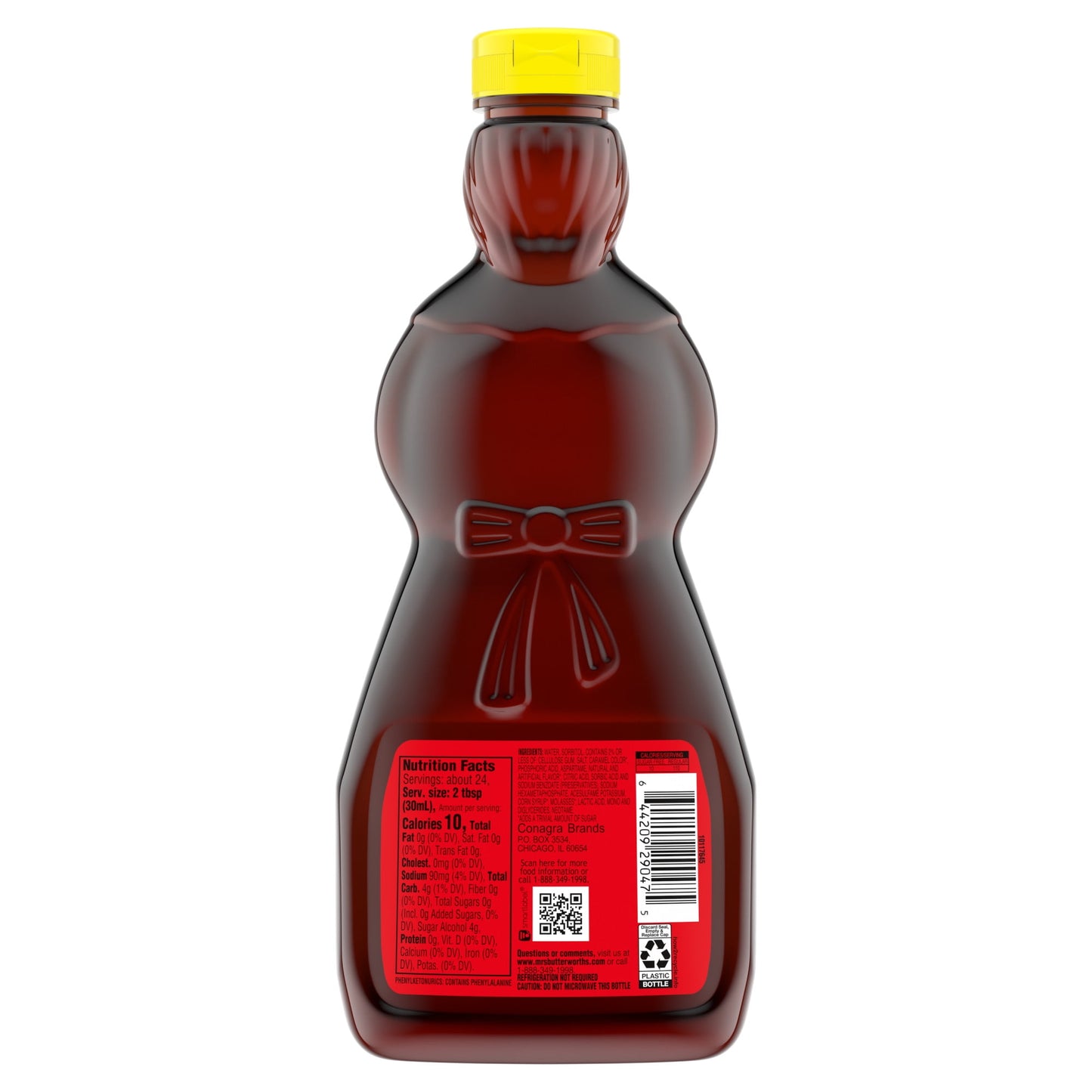 Mrs. Butterworths Sugar Free Syrup, 24-Ounce (Pack of 4)