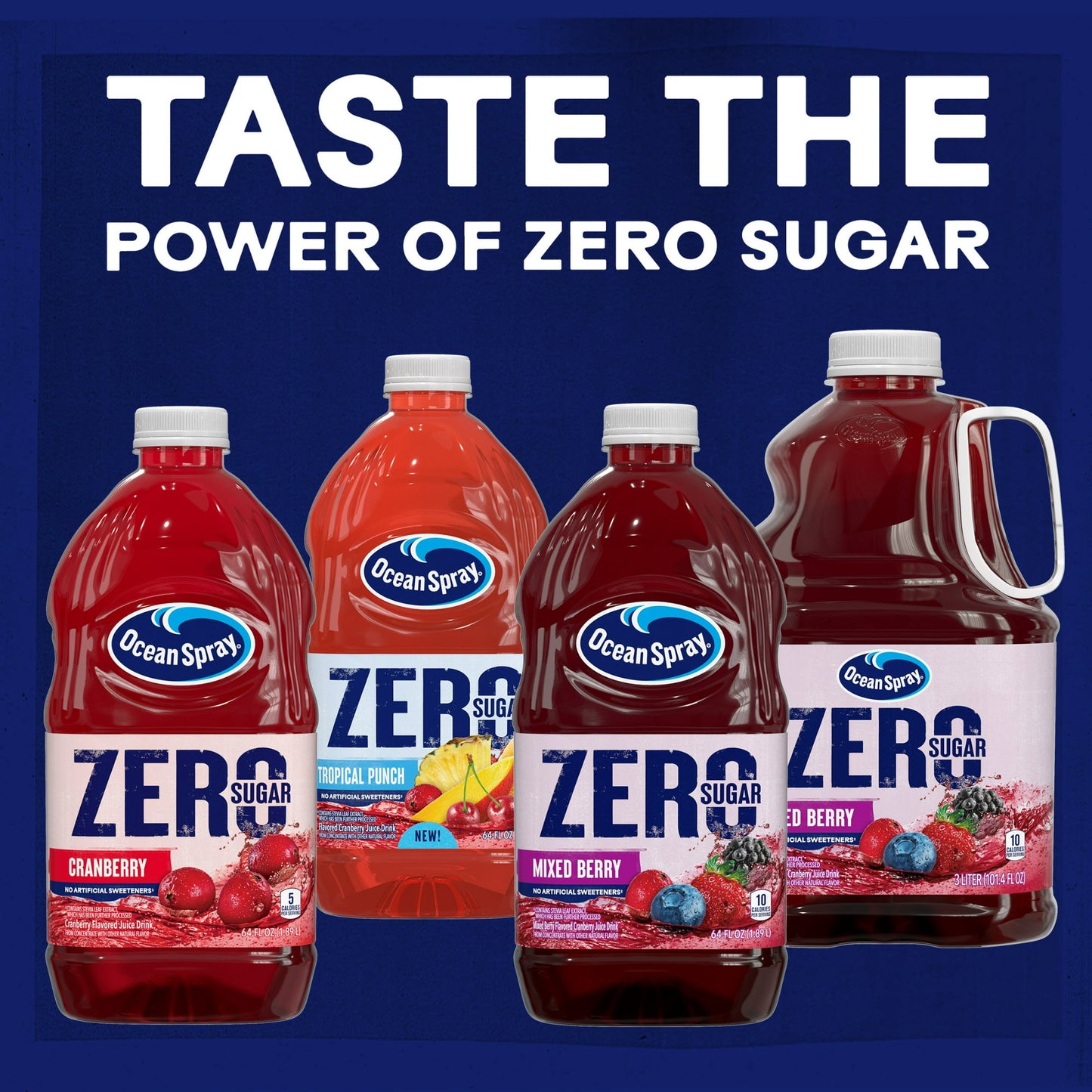 Ocean Spray® 64oz Zero Sugar Tropical Punch Juice, Pack of 2