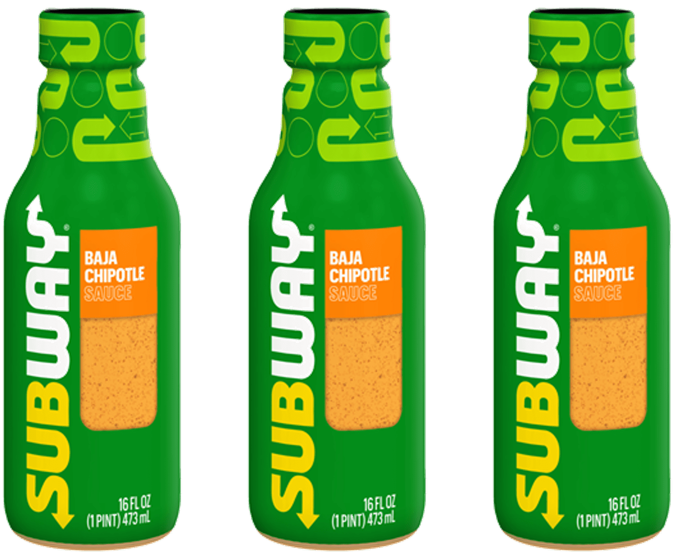 Subway Baja Chipotle Sauce, 3-Pack 16 fl. oz. Bottles