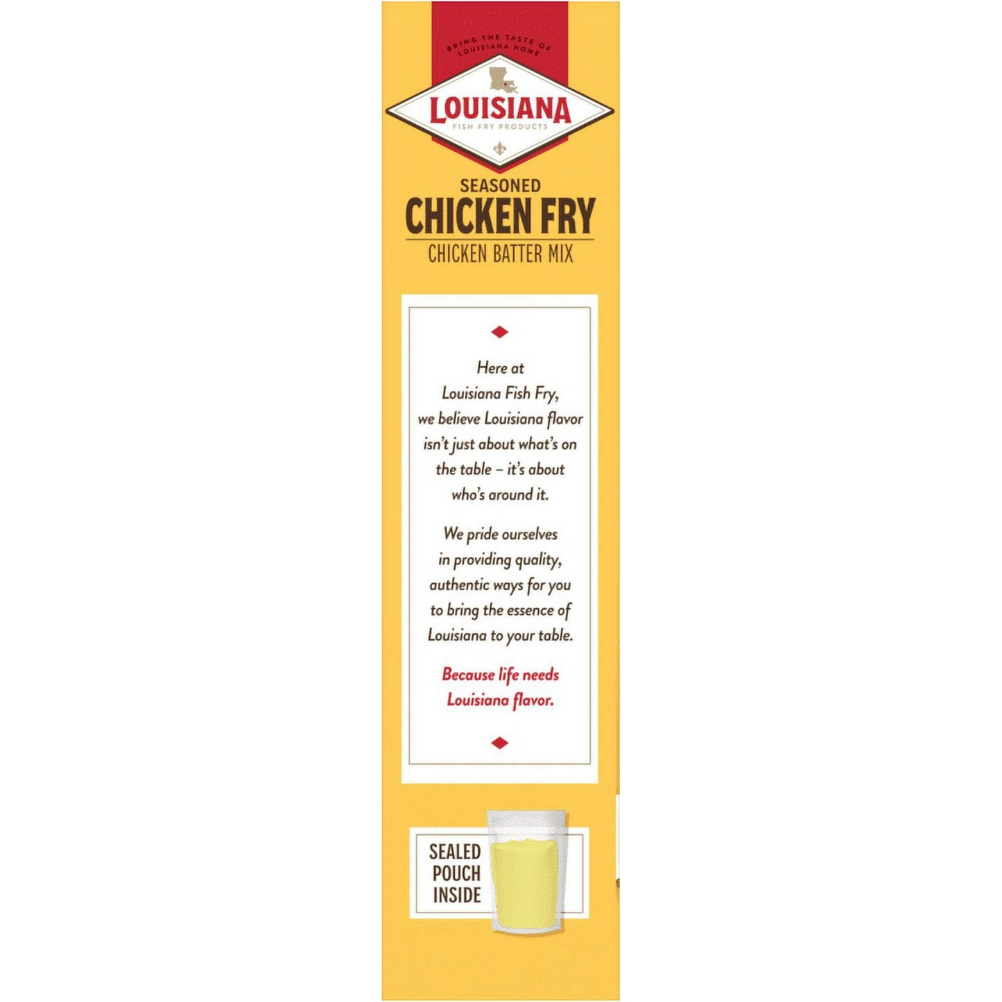 Louisiana Fish Fry Products Crispy Seasoned Chicken Fry Coating Powder Mix, 22 oz Box (Pack of 4)