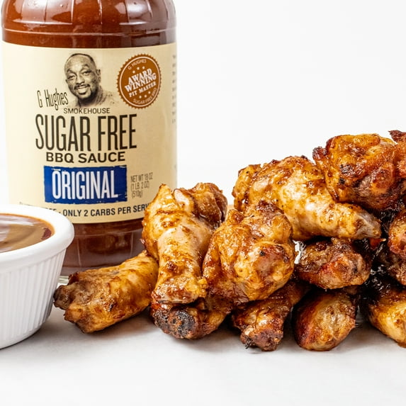G Hughes Smokehouse Sugar-Free BBQ Sauce, Original, 18 oz (Pack of 4)