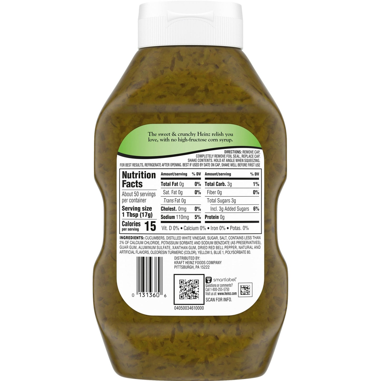 Heinz Sweet Relish, 26 fl oz Bottle (Pack of 4)