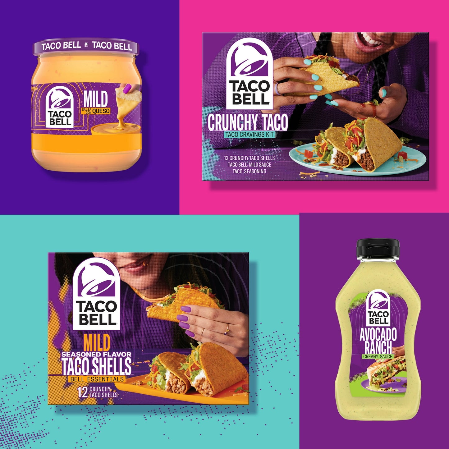 Taco Bell Creamy Avocado Ranch Sauce, 12 fl. oz. (Pack of 2)