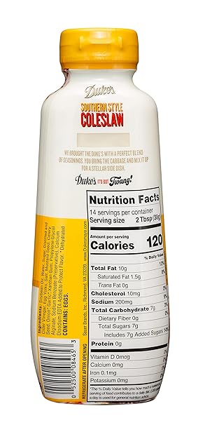 Duke's Bold & Tangy Southern Style Coleslaw Dressing, 14 oz, Pack of 4
