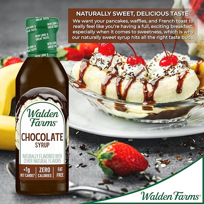 Walden Farms Chocolate Syrup, 12 fl oz (Pack of 2)
