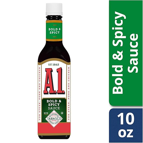 A.1. Bold & Spicy Sauce, 10 oz Bottle (Pack of 3)