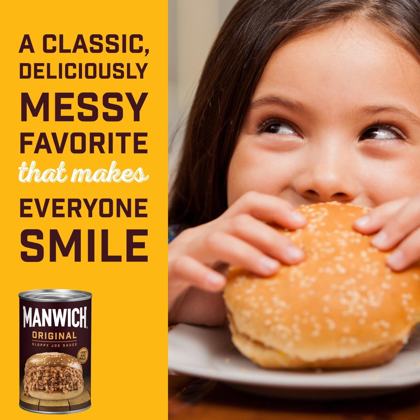 Manwich Original Sloppy Joe Sauce, Canned Sauce, 15 oz (Pack of 4)