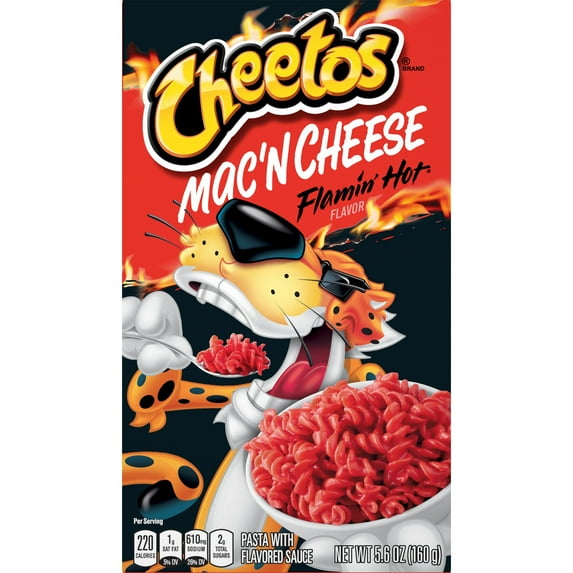 Cheetos Mac 'N Cheese, Flamin' Hot Flavor, 5.9 oz Box (Pack of 4)