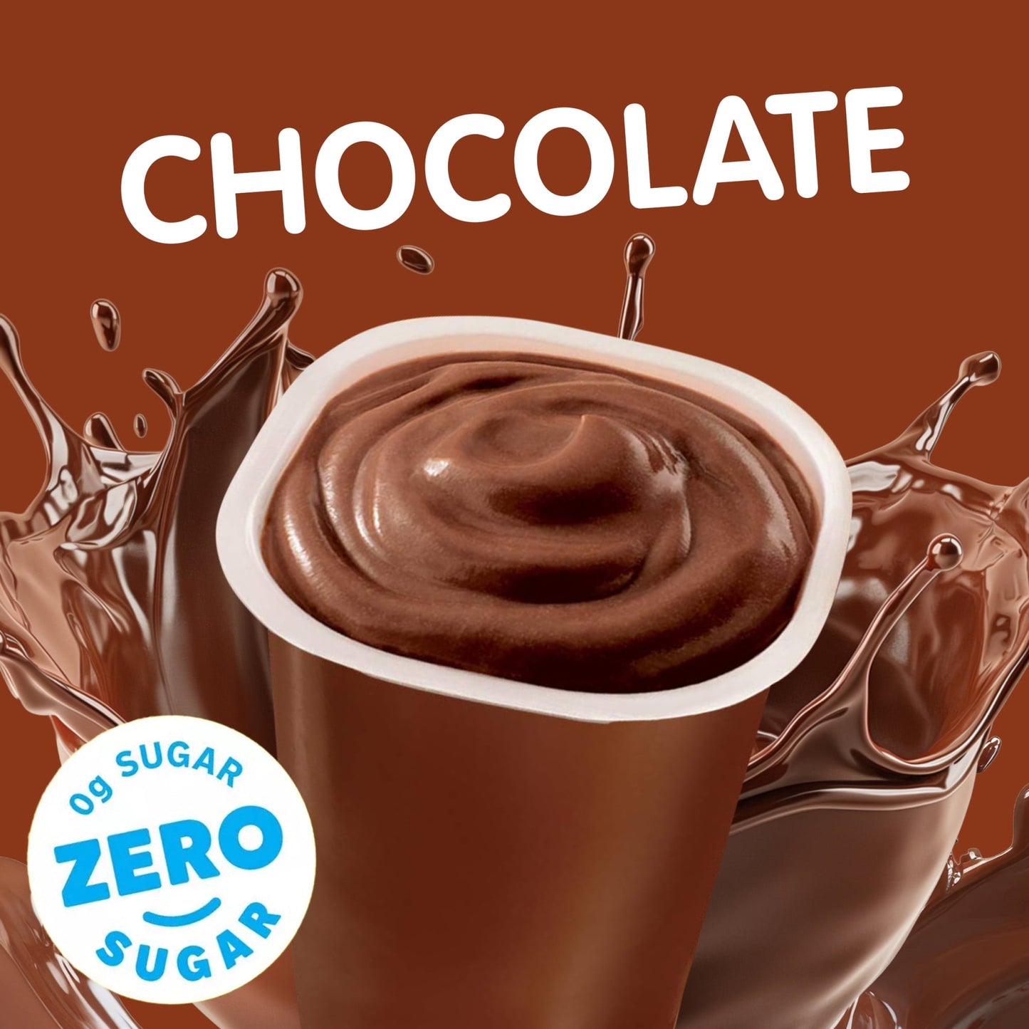 Snack Pack Zero Sugar Chocolate Pudding, Lunchbox Snack, 3.25 oz Pudding Cups, 4 Count, Pack of 4