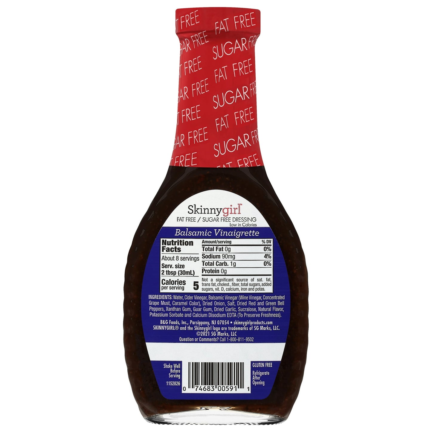 Skinnygirl Balsamic Vinaigrette Salad Dressing 8 fl. oz. Bottle (Pack of 2)