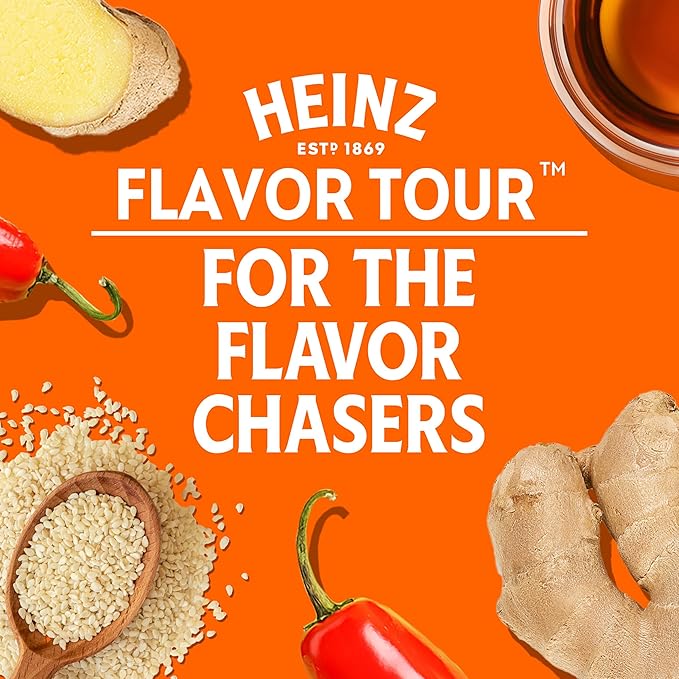 Heinz Flavor Tour Thai Inspired Sweet Chili Sauce, 10 fl oz Bottle, Pack of 2