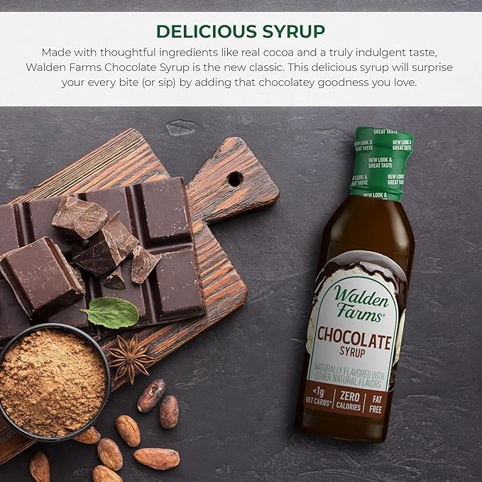 Walden Farms Chocolate Syrup, 12 fl oz (Pack of 2)