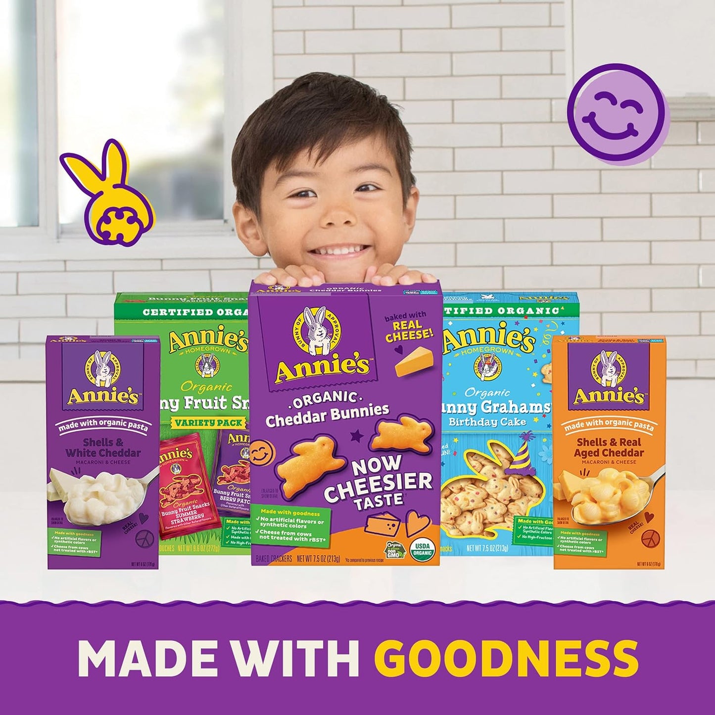 Annie's Vegan Mac and Cheddar Flavor Dinner with Organic Pasta, 6 OZ (Pack of 2)