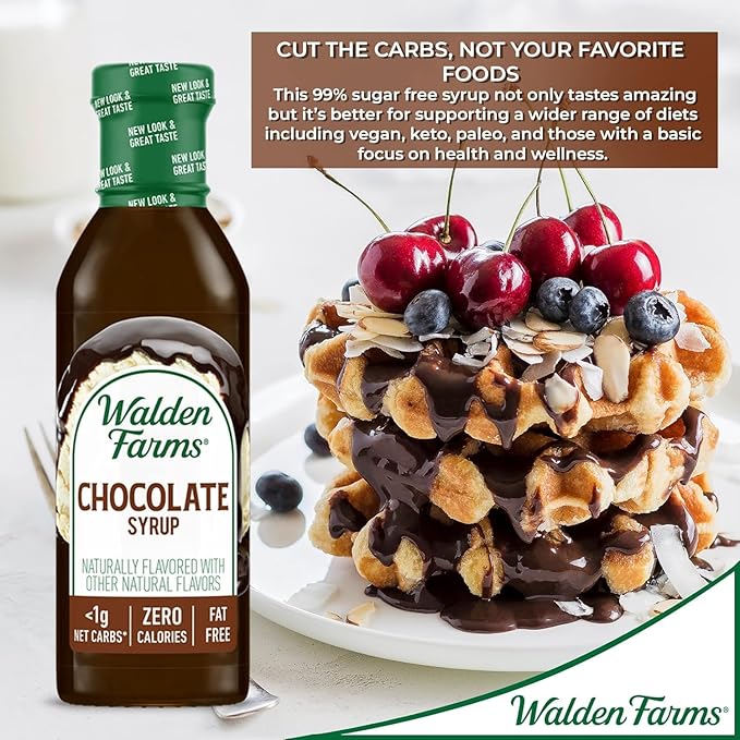 Walden Farms Chocolate Syrup, 12 fl oz (Pack of 2)