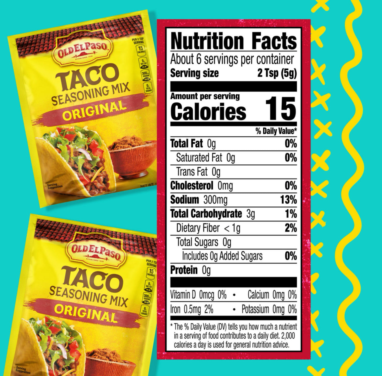 Old El Paso Taco Seasoning Mix 1oz, 10 Pack (Bulk Size)
