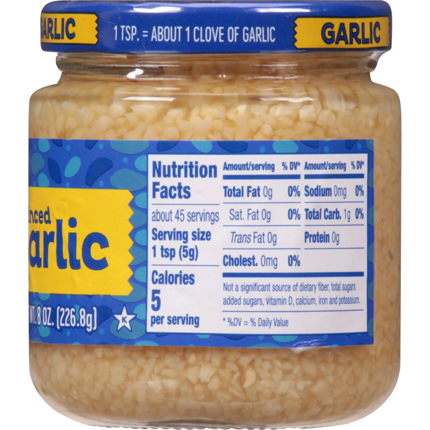 Spice World Minced Garlic, 8 oz (Pack of 4)